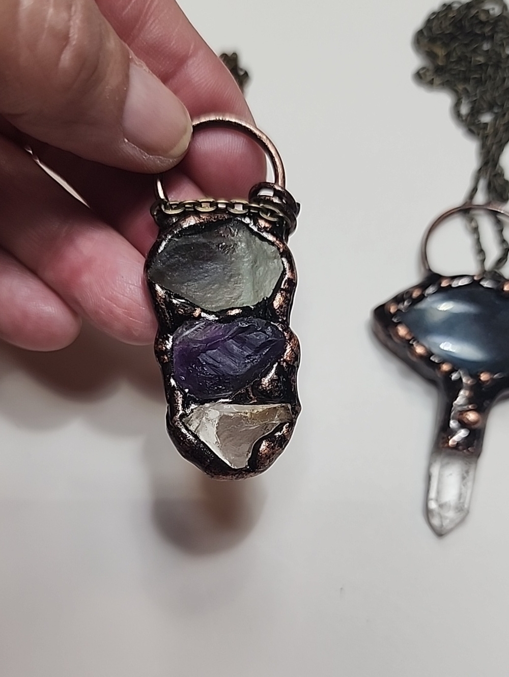 Handcrafted Stone Pendant Necklaces